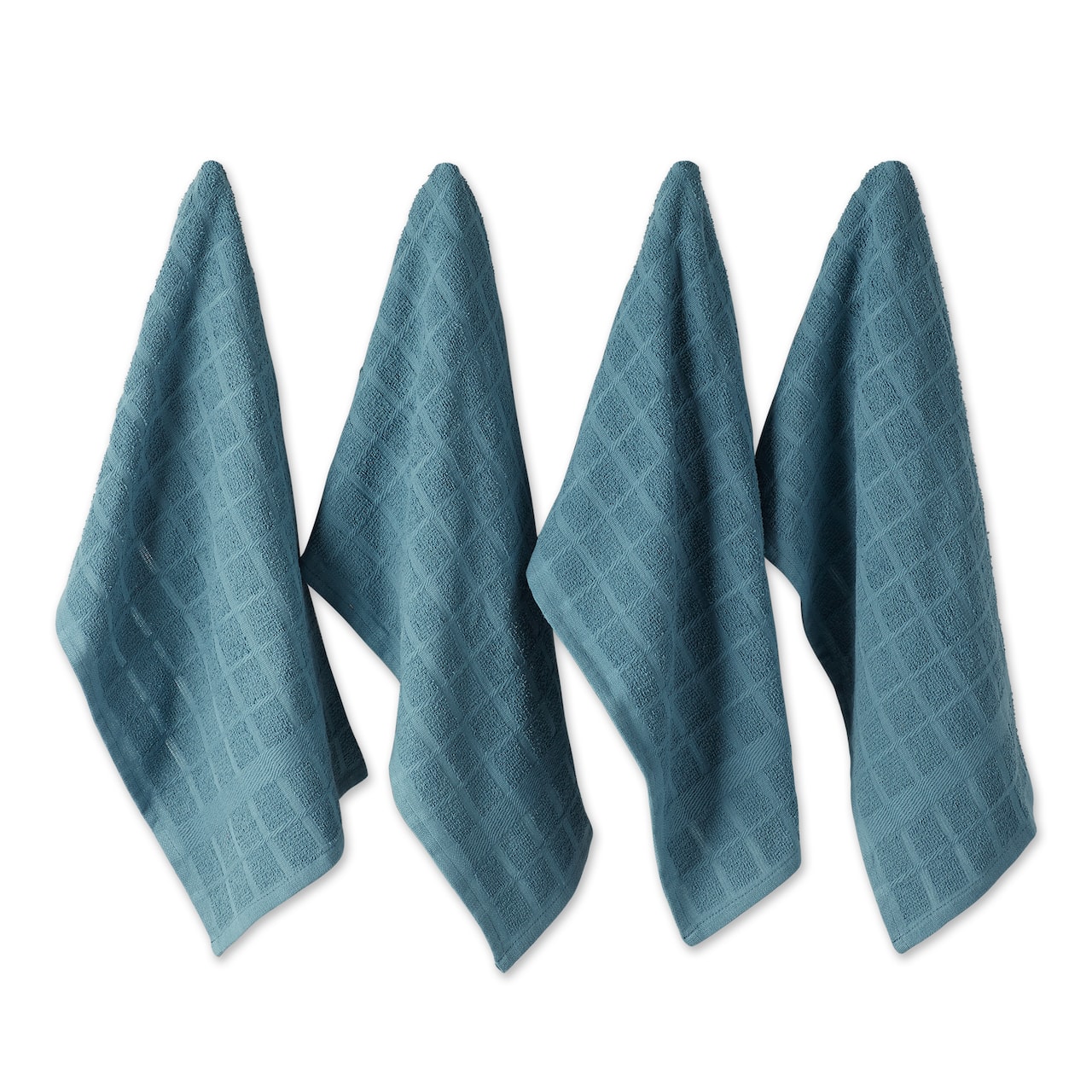 DII® Solid Windowpane Terry Dishtowels, 4ct.